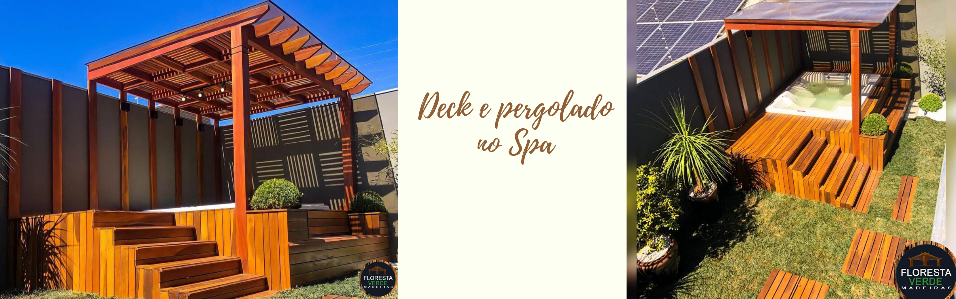 Deck e pergolado para Spa